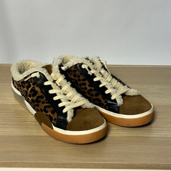 Dolce Vita Notice Leopard Print Mule Sneakers - Picture 1 of 5